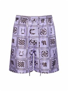 NANUSHKA - Printed Silk Twill Boxer Shorts