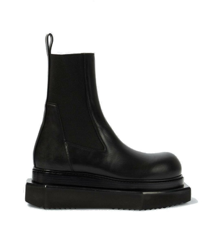 Photo: Rick Owens Beatle Turbo Cyclops leather ankle boots