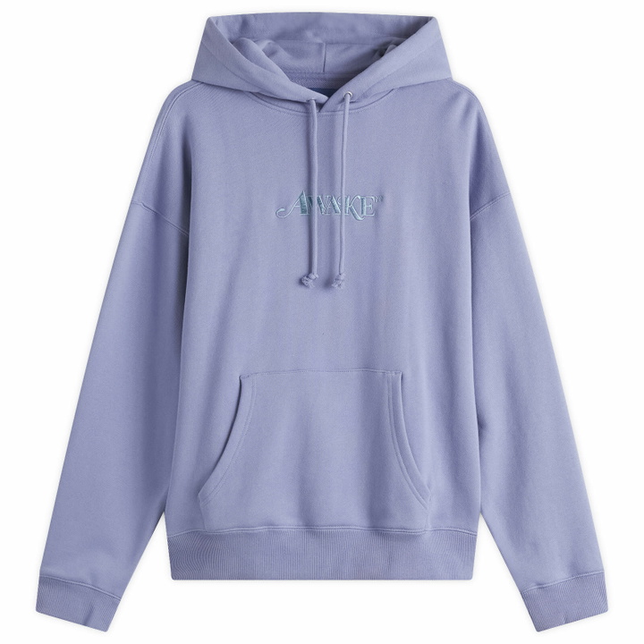 Photo: Awake NY Men's Classic Logo Hoodie in Periwinkle