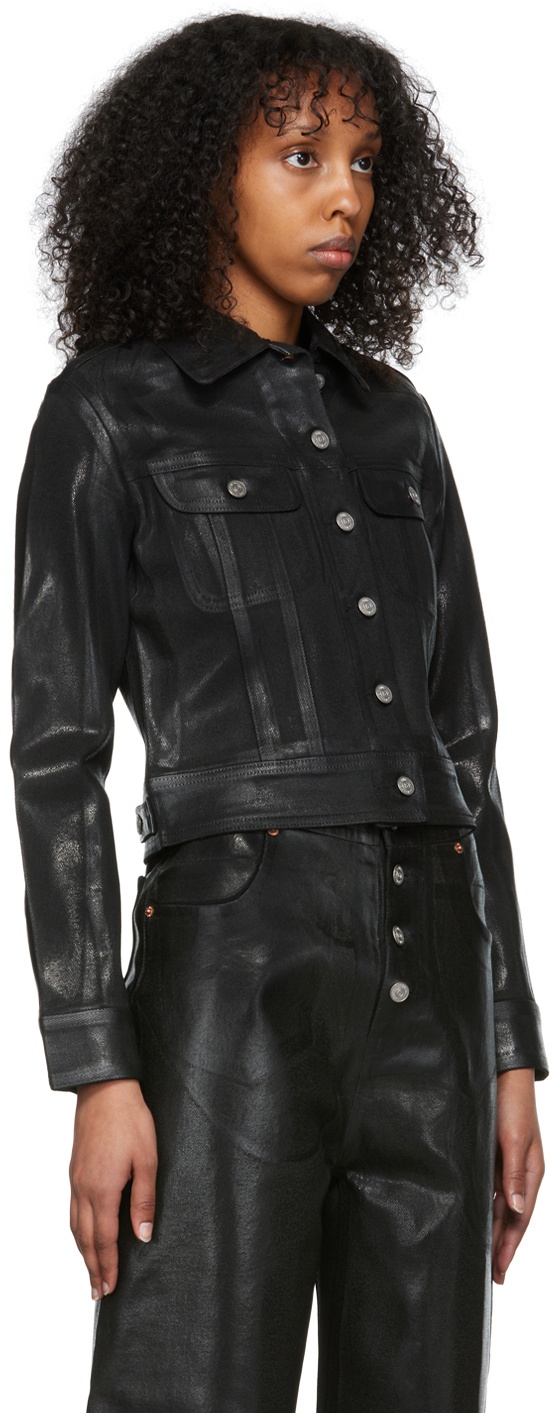 Maison margiela discount black denim jacket