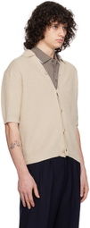 Agnona Off-White Button-Down Polo