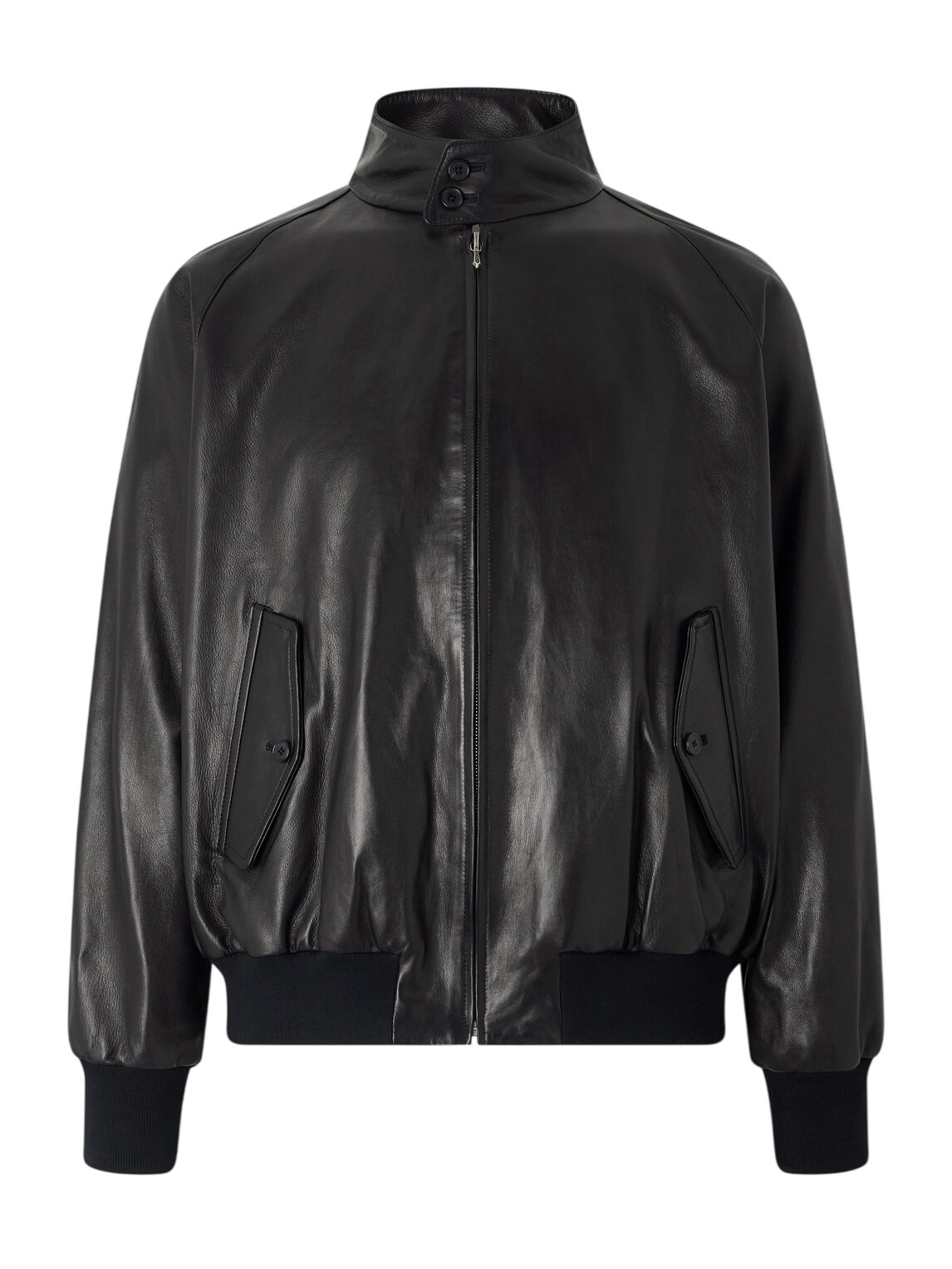 A.PRESSE - Type A-2 Leather Jacket - Black A.PRESSE