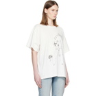 MM6 Maison Margiela Off-White Horse Print Cotton T-shirt