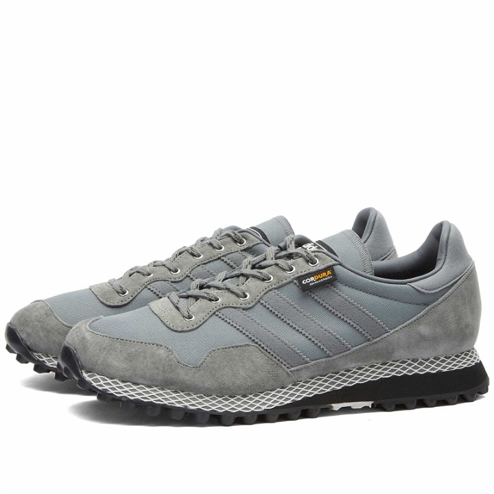 Photo: Adidas Statement Men's Adidas SPZL Moscrop Sneakers in Ash/Grey/Green