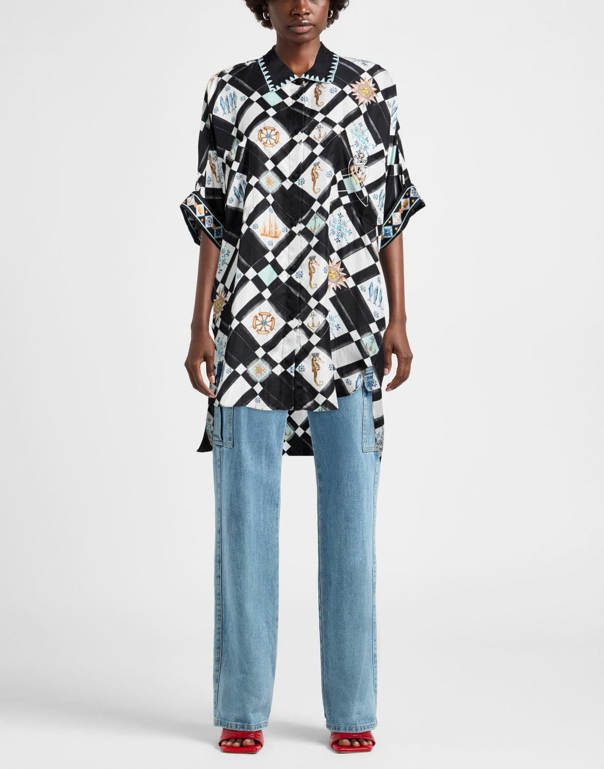 Camilla Womens Shirt in Black