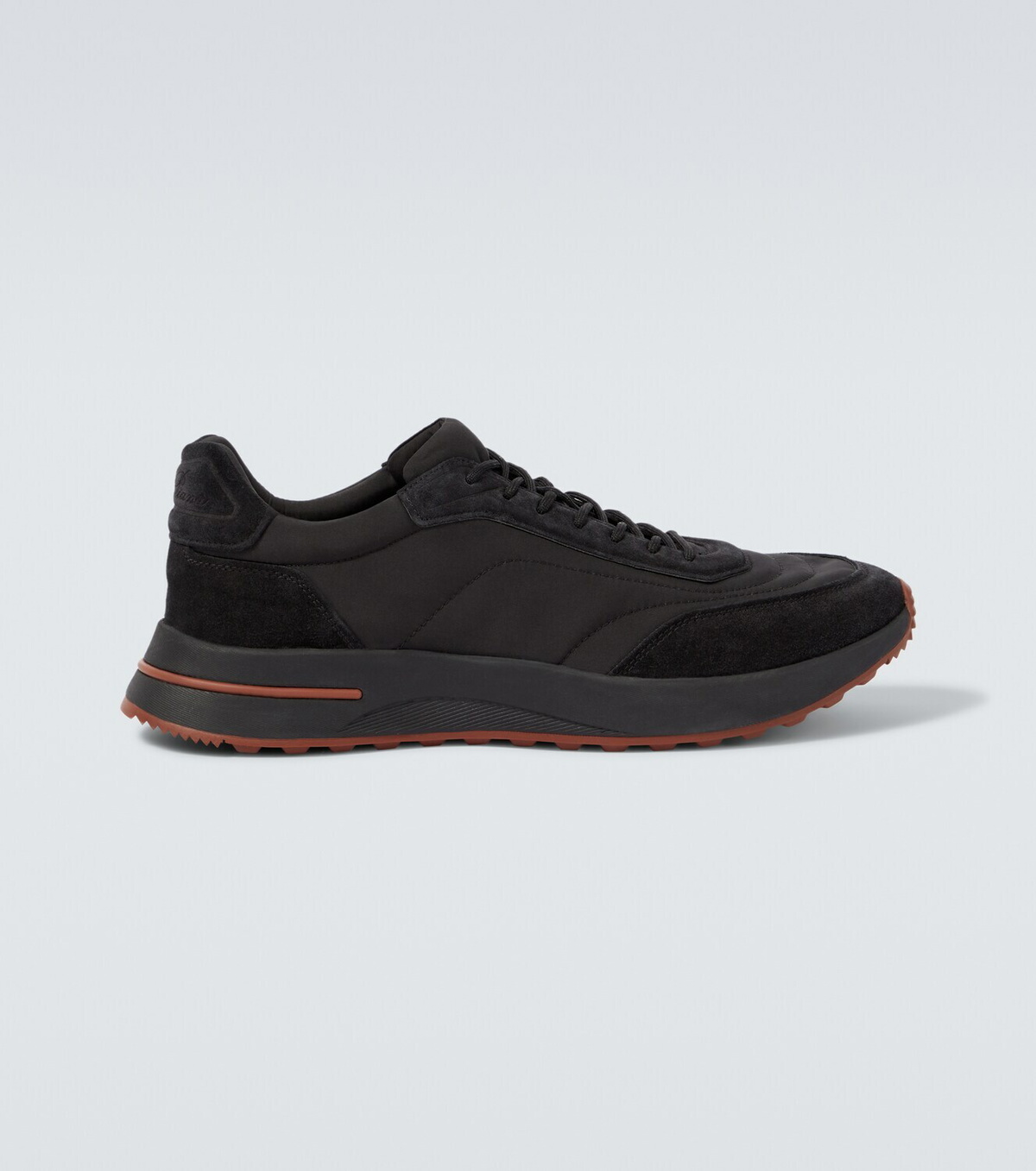 Loro Piana Week End Walk suede-trimmed sneakers