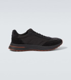 Loro Piana Week End Walk suede-trimmed sneakers