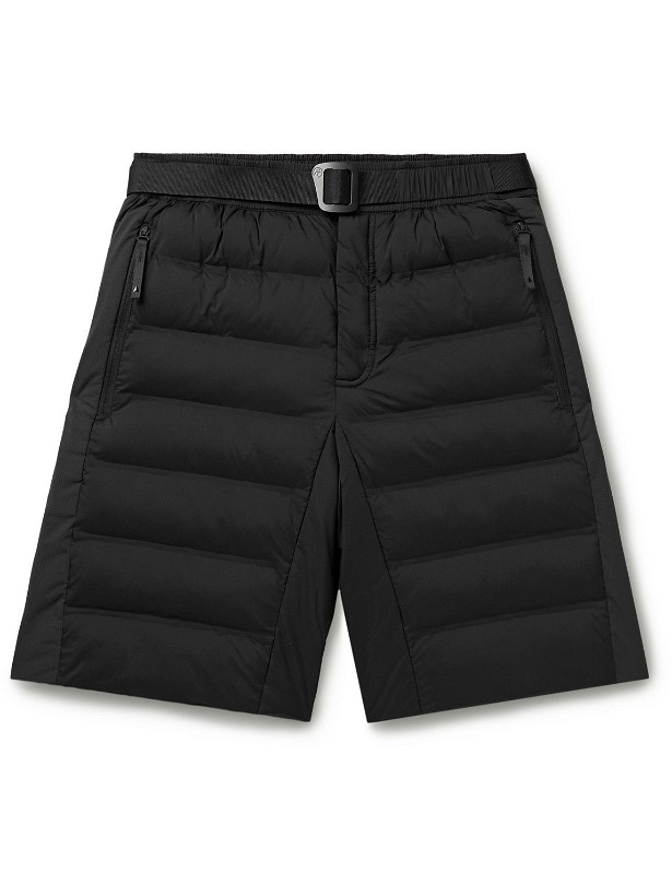 Photo: Aztech Mountain - Ozone Ripstop-Panelled Quilted Nylon Drawstring Ski Shorts - Black