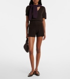 Jardin des Orangers Wool and cashmere shorts