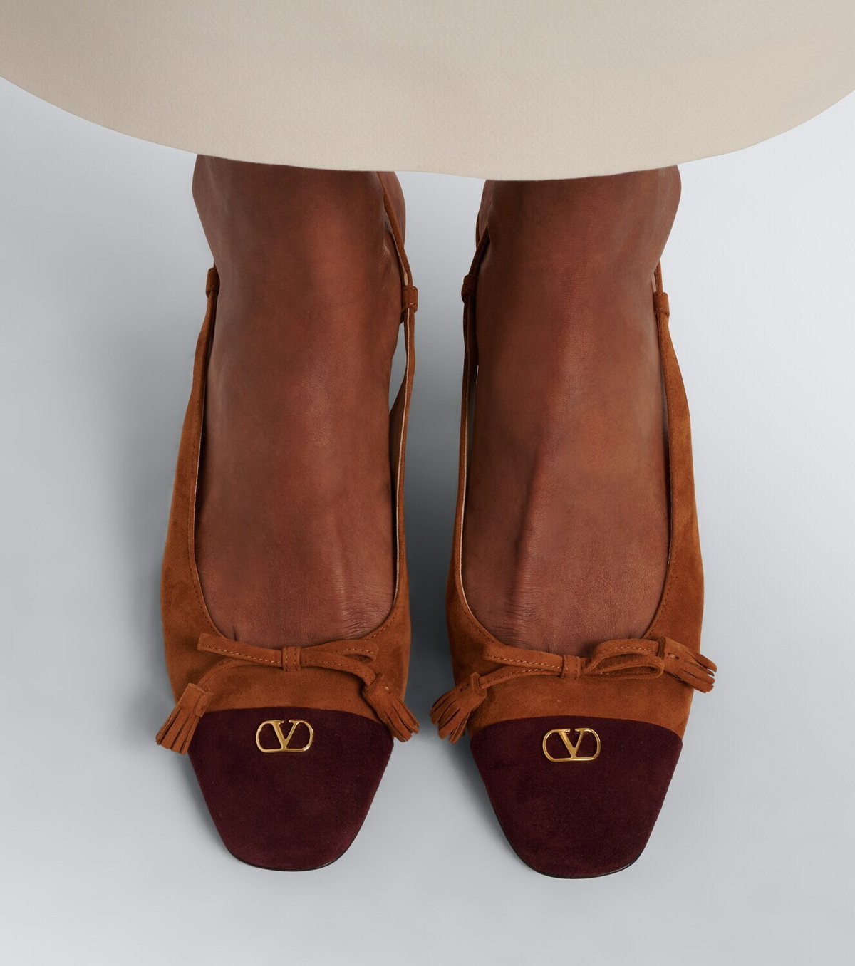 Valentino Garavani Valet Du Roi leather slingback pumps
