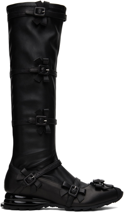 Photo: Kiko Kostadinov Black Ribbon Boots