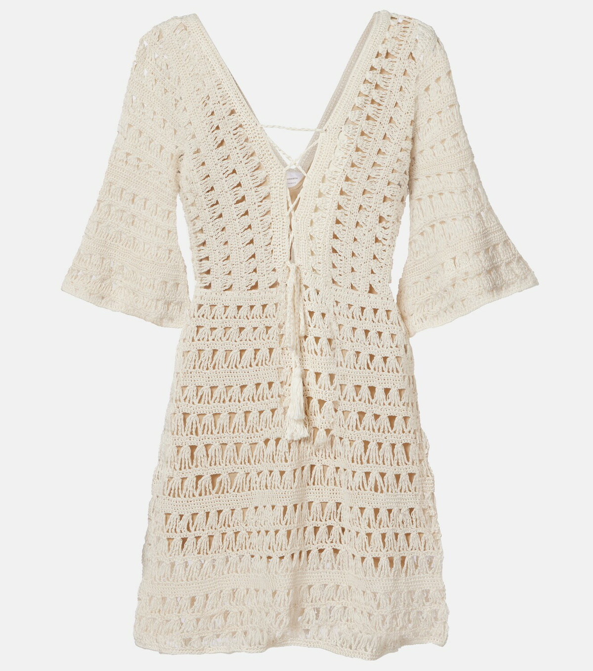 Anna Kosturova Crochet cotton minidress