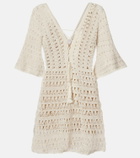 Anna Kosturova Crochet cotton minidress