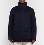 Loro Piana - Winter Voyage Suede-Trimmed Storm System Baby Cashmere Field Jacket - Blue