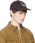 RRL Black Winged-Logo Twill Ball Cap