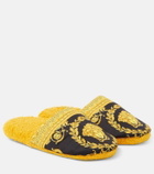 Versace Home I Love Baroque cotton slippers