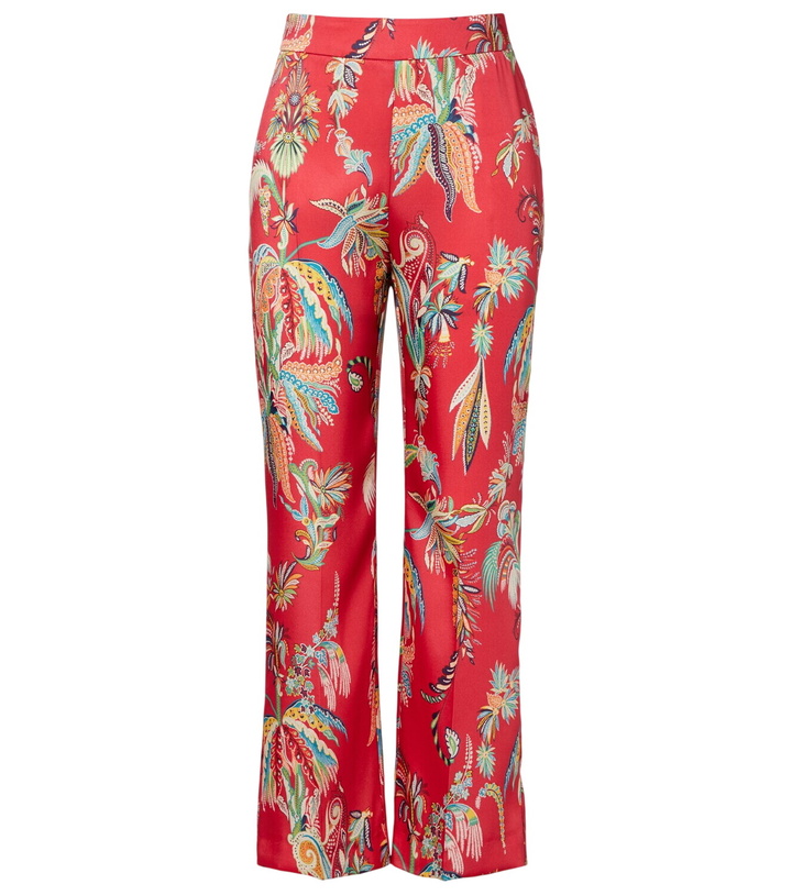 Photo: Etro Printed twill straight pants