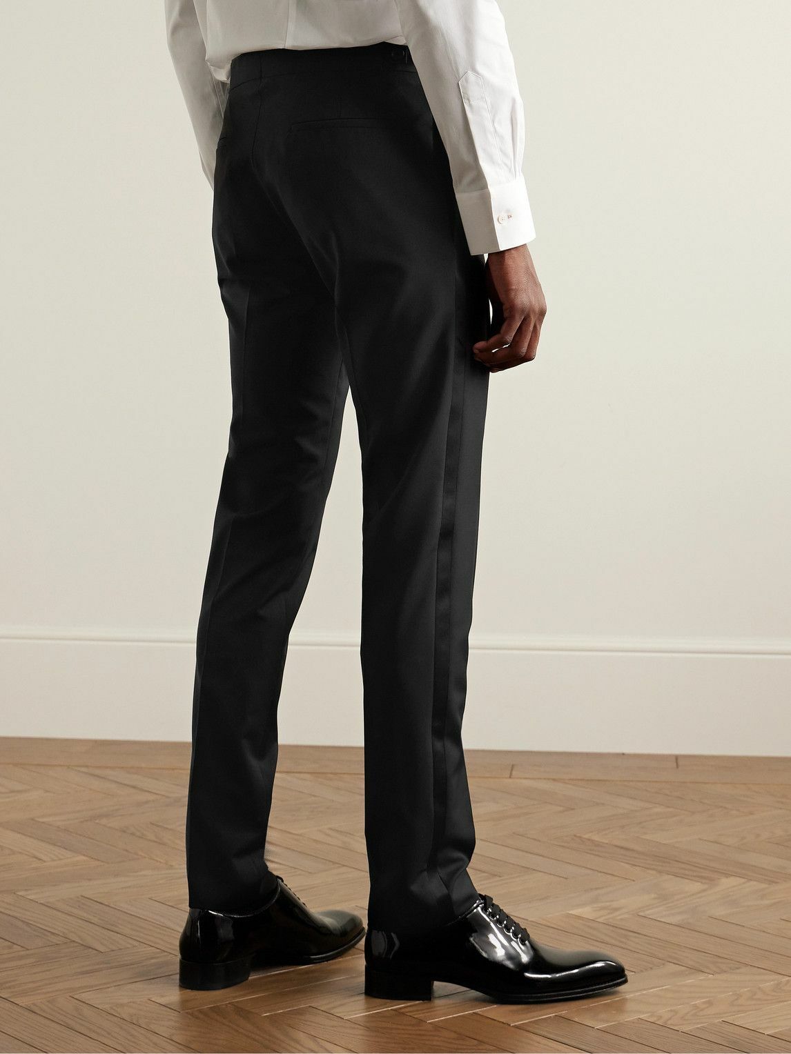 パンツ PAUL SMITH ARCHIVE BLACK WOOL SLACKS W1R-269T-M00001-79_2.jpg