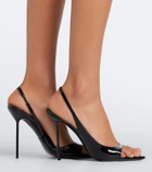 Paris Texas Lidia patent leather slingback sandals