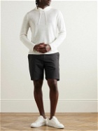 Onia - Traveller Straight-Leg Stretch-Cotton and Linen-Blend Twill Shorts - Black