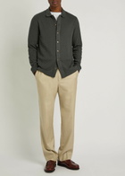 PS Paul Smith Textured Cotton Cardigan Grey
