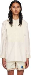 Bode Off-White Square Bib Shirt