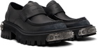Balenciaga Black Tractor Loafers
