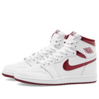 Air Jordan 1 High 85 Sneakers in Team Red/White