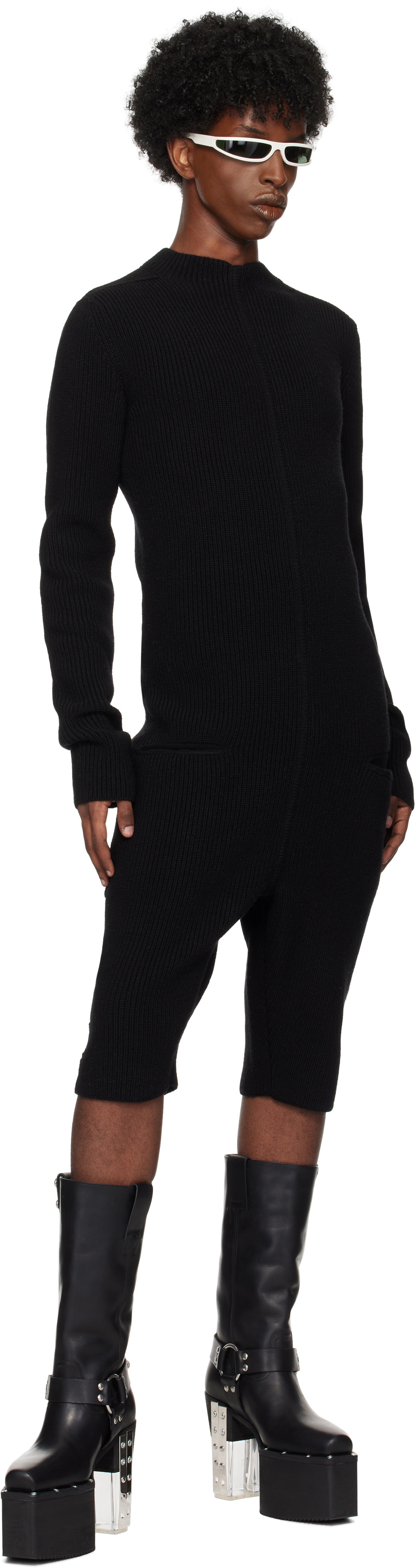 Rick Owens Black Porterville Headon Jumpsuit