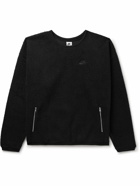 Nike - Club Logo-Embroidered Fleece Sweatshirt - Black