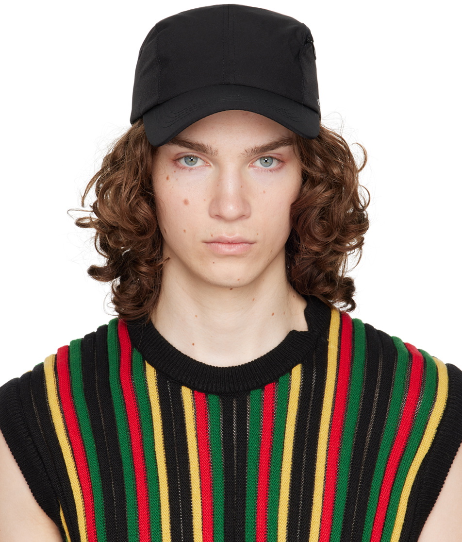 SPENCER BADU Black Side Zip Cap Spencer Badu