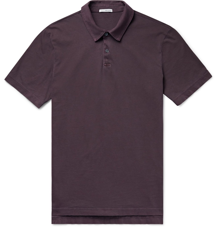 Photo: James Perse - Supima Cotton-Jersey Polo Shirt - Burgundy