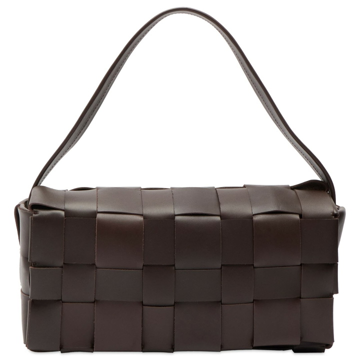 Photo: ST. Agni Women's Woven Envelope Slim Tote in Chocolate 