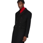 Prada Black Cashmere Double-Breasted Coat