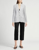 120% Lino Womens Blazer Light in Grey
