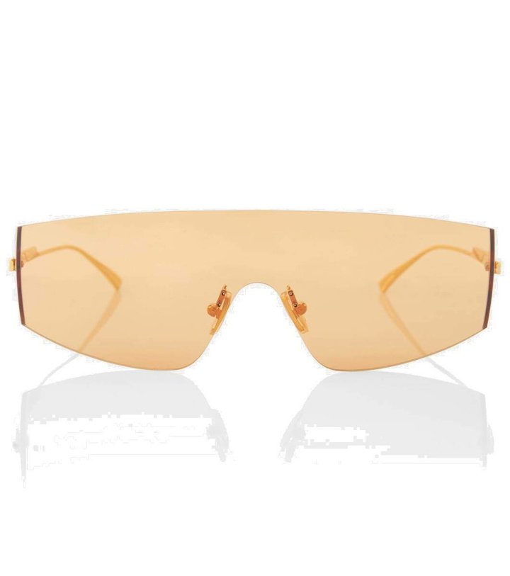 Photo: Bottega Veneta Futuristic shield sunglasses