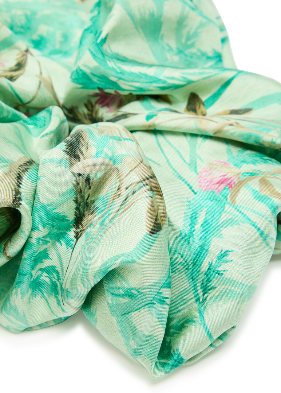 LA Double J Giga Printed Silk Scrunchie - Multicoloured - One Size