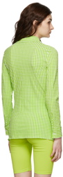 MSGM Green Nylon Shirt
