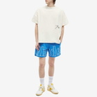 Rhude Men's Logo Swim Short in Blue