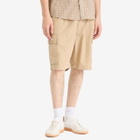 Men's AAPE Now Loose Fit Cargo Shorts in Beige