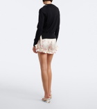 Simone Rocha Floral ruffled shorts
