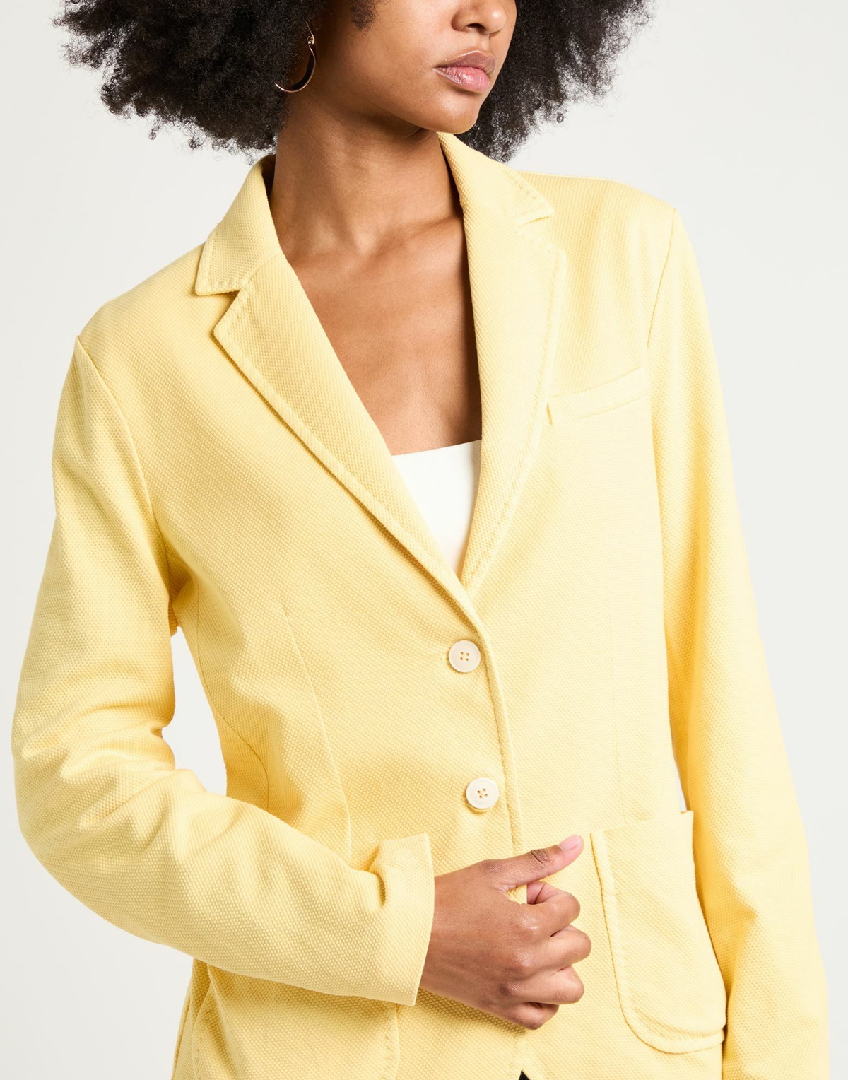 Circolo 1901 Womens Blazer Pastel in Yellow