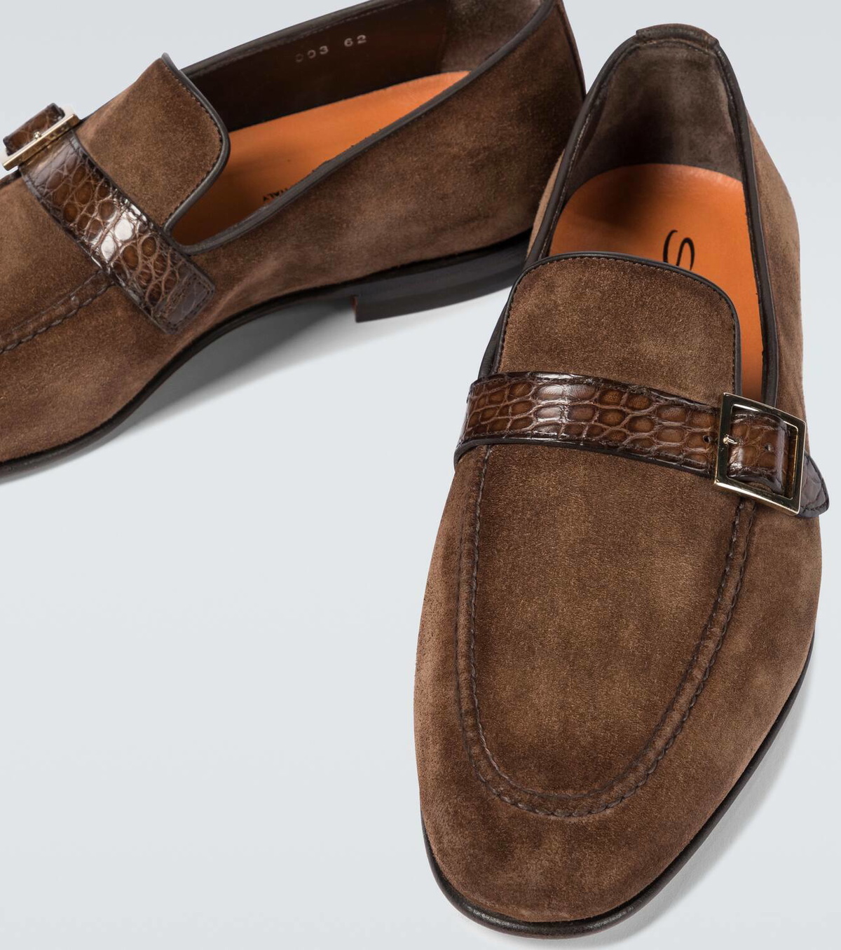 Santoni Pamesa suede loafers