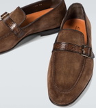Santoni Pamesa suede loafers