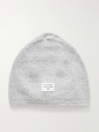 Acne Studios - Kassias Logo-Appliquéd Rib-Trimmed Cashmere Beanie - Gray