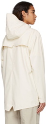 RAINS Off-White Polyester Jacket