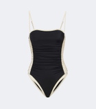 Johanna Ortiz Ruched swimsuit
