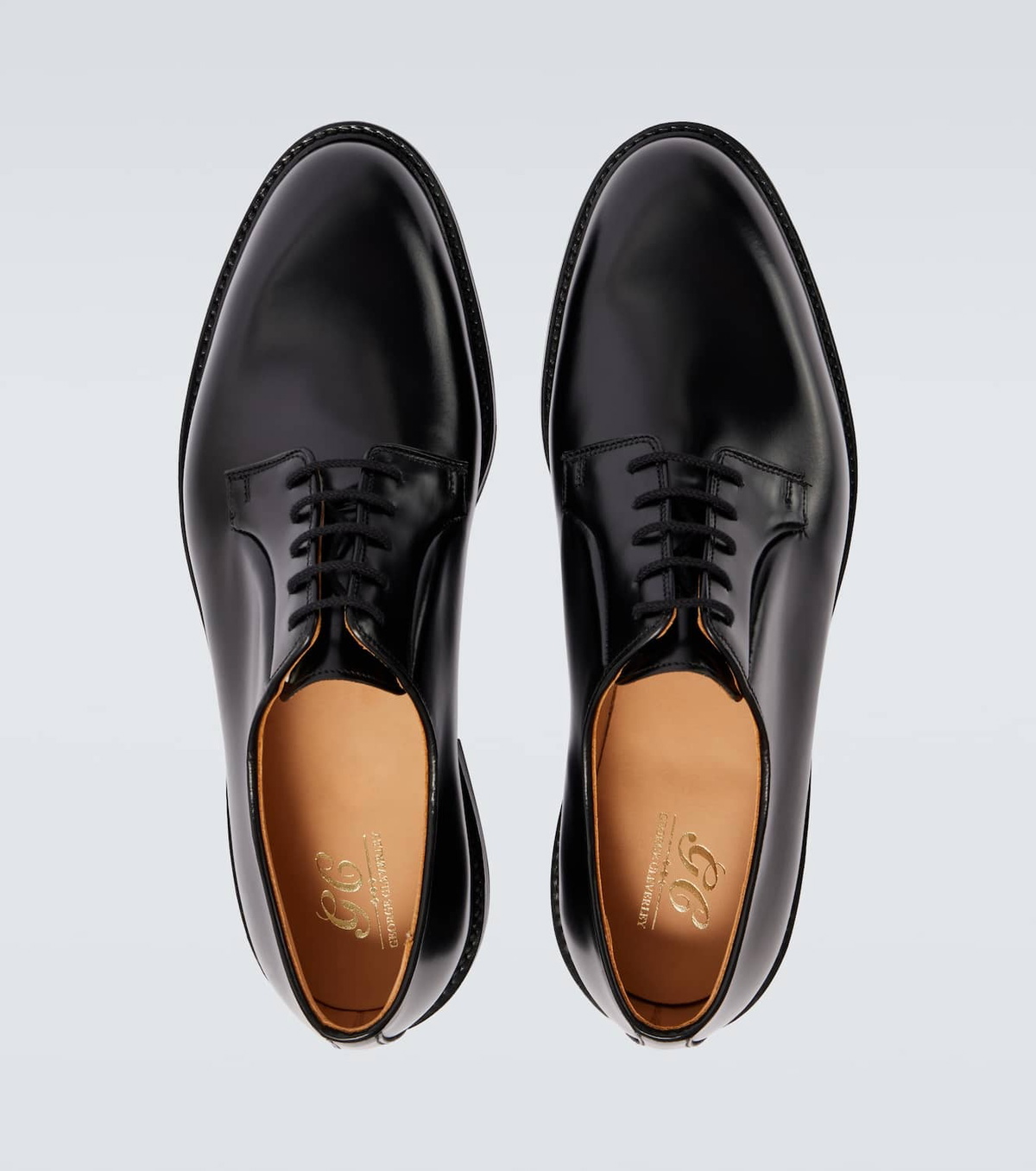George Cleverley Archie calf leather derby shoes