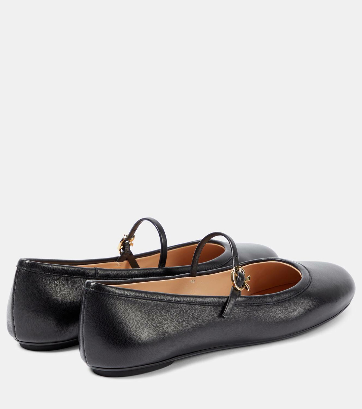 Gianvito Rossi Carla leather Mary Jane ballet flats Gianvito Rossi