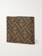 FENDI - Leather-Trimmed Monogrammed Canvas Billfold Wallet